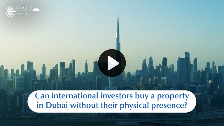 Can international investors buy a property in Dubai without their physical presence?